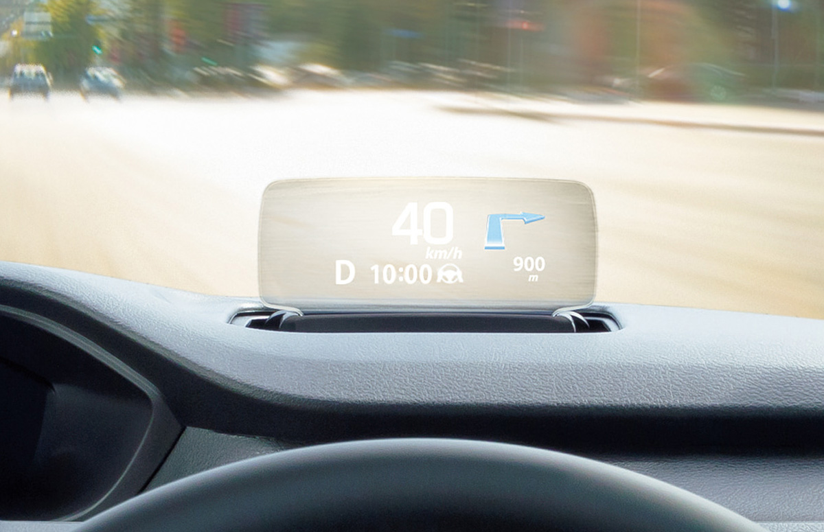 ヘッドアップディスプレイ［カラー］