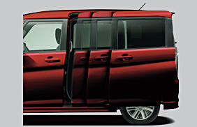 後席左側ワンアクションパワースライドドア［予約ロック機能/挟み込み防止機構付］