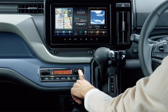 見やすく、操作しやすいレイアウト