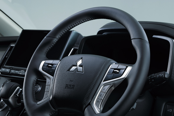 本革巻ステアリングホイール＆ステアリングスイッチ