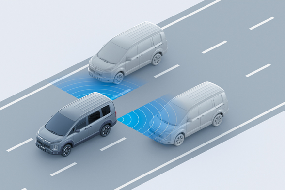 後側方車両検知警報システム（レーンチェンジアシスト機能付）［BSW/LCA］