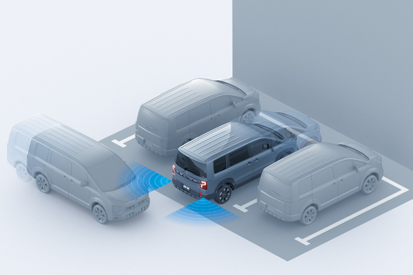 後退時交差車両検知警報システム［RCTA］