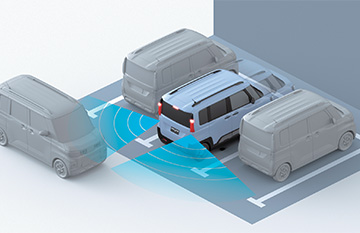 後退時交差車両検知警報システム［RCTA］