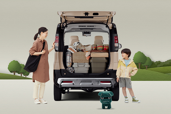 大開口ラゲッジルーム