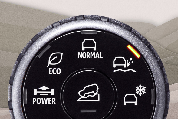 5つのドライブモード（2WD/4WD）