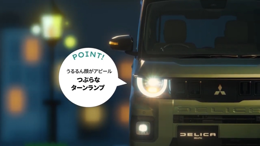 POINT！うるるん顔がアピール つぶらなターンランプ