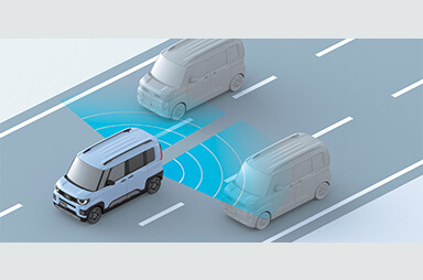 後側方車両検知警報システム（レーンチェンジアシスト機能付）［BSW/LCA］