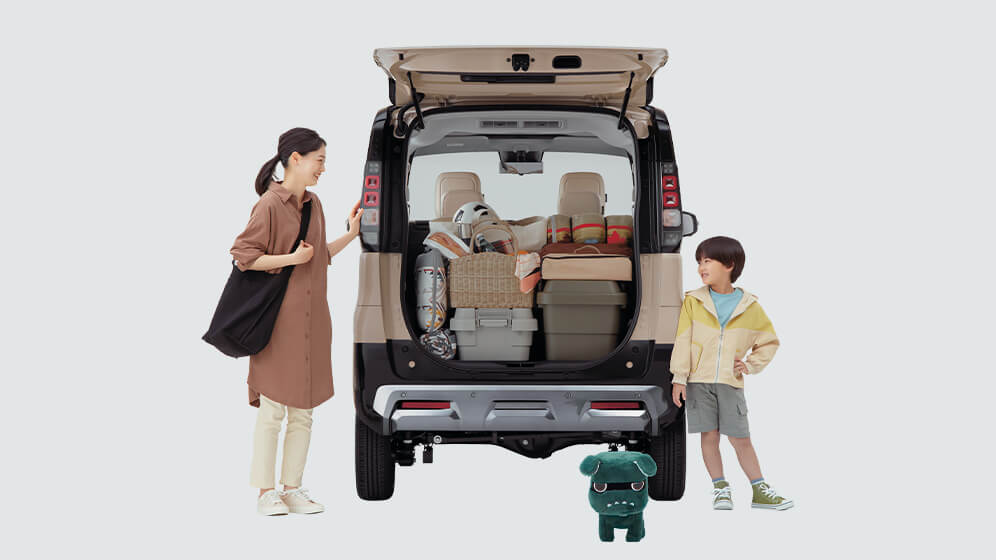 大開口ラゲッジルーム