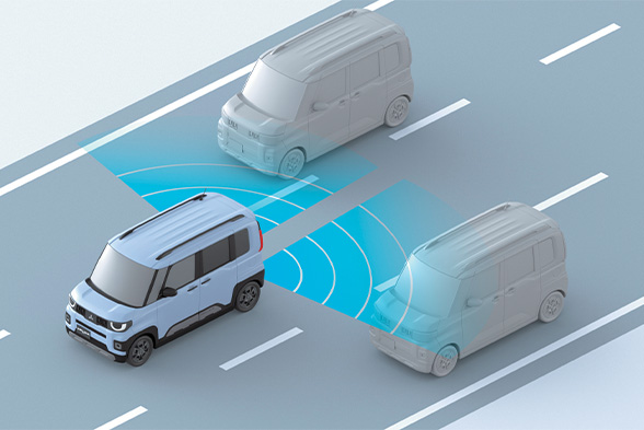 後側方車両検知警報システム（レーンチェンジアシスト機能付）［BSW/LCA］