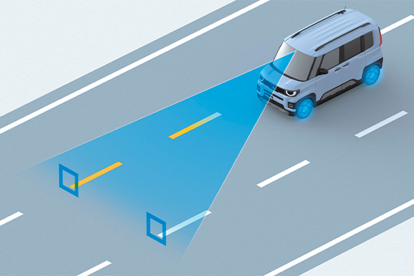 車線逸脱警報システム［LDW］&車線逸脱防止支援機能［LDP］