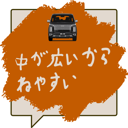 中が広いからねやすい