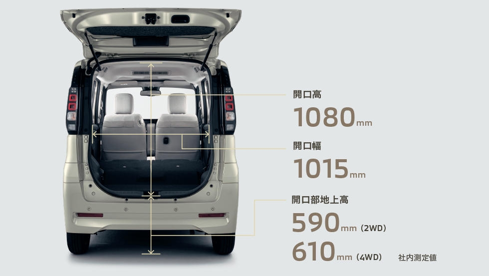 大開口＆広々スペース