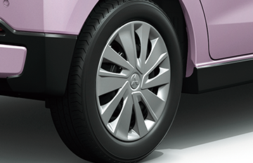 155/65R14タイヤ＋14インチスチールホイール（フルホイールカバー付）