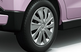 155/65R14タイヤ＋14インチスチールホイール（フルホイールカバー付）