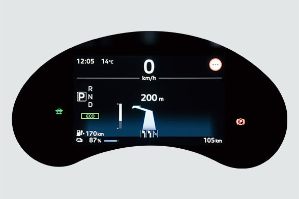 ■ナビゲーション表示画面（スマートフォン連携ナビゲーション装着車のみ）