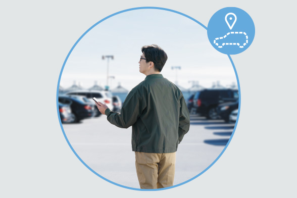 カーファインダー（駐車位置確認）