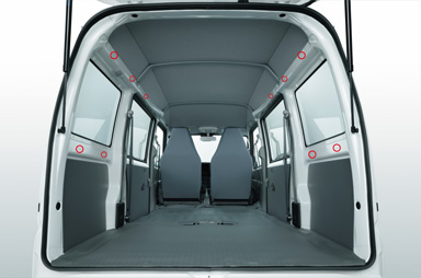 ユーティリティナットで荷室のカスタマイズも自在に