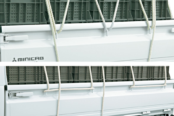 充実の荷台装備