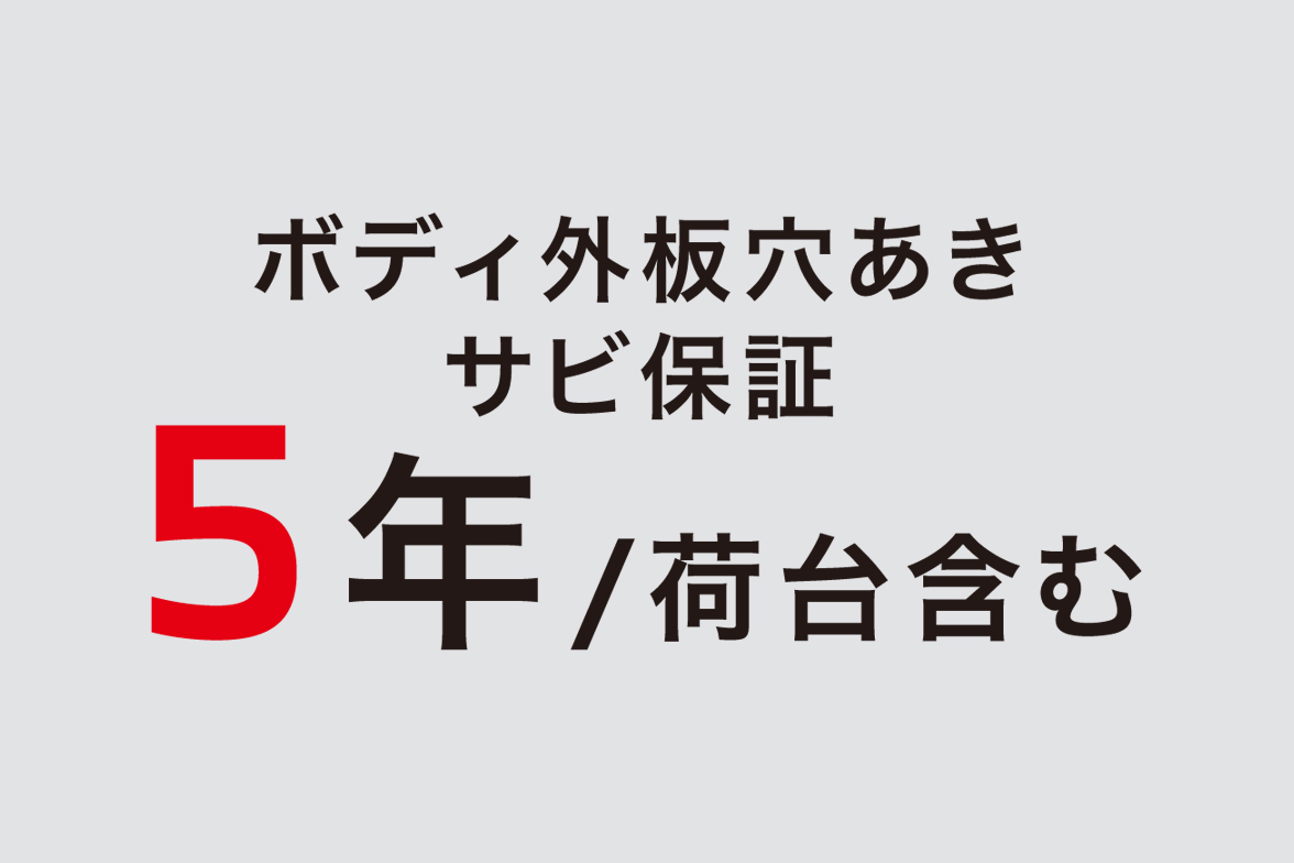 ボディ外板穴あきサビ保証