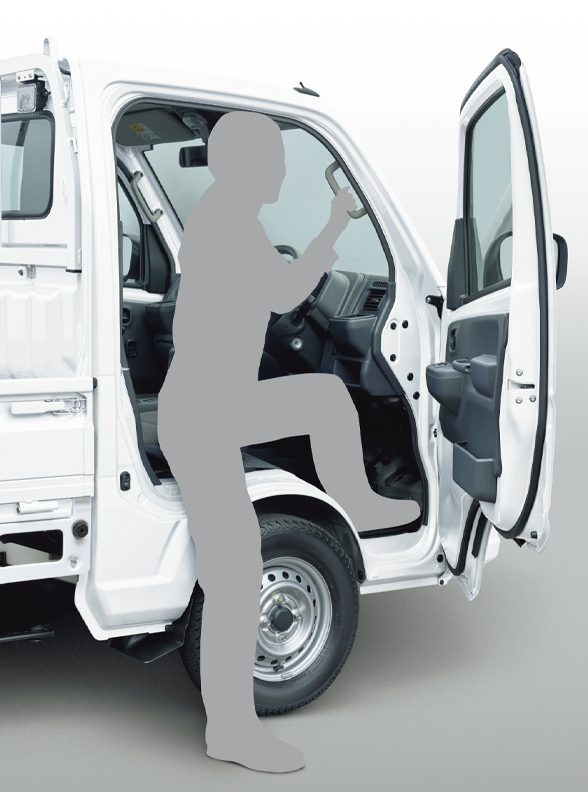 運転しやすく、乗り降りしやすい快適空間