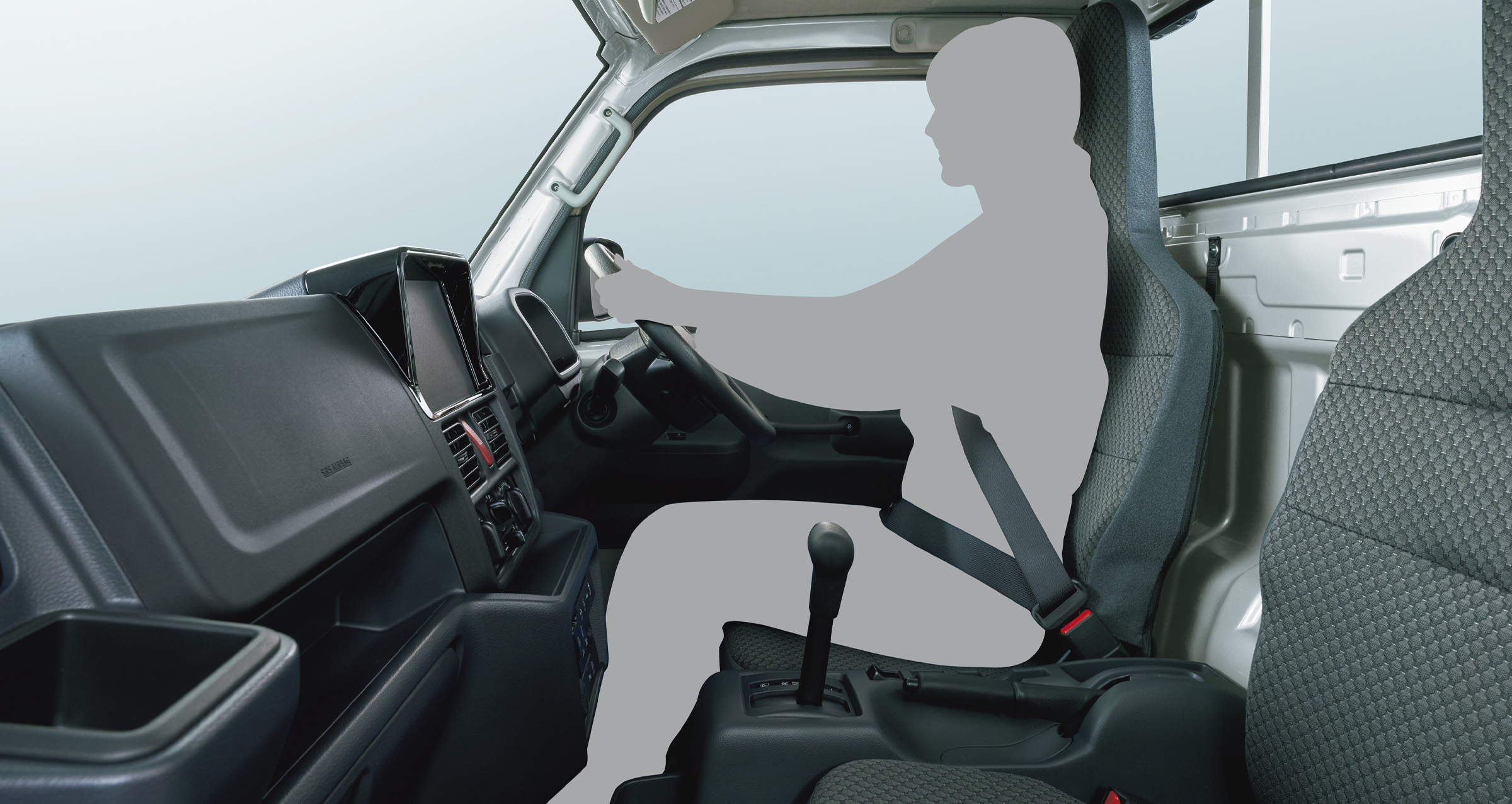 運転しやすく、乗り降りしやすい快適空間