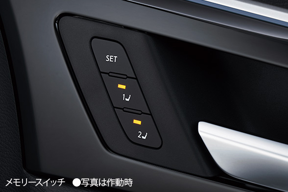 メモリースイッチ ●写真は作動時