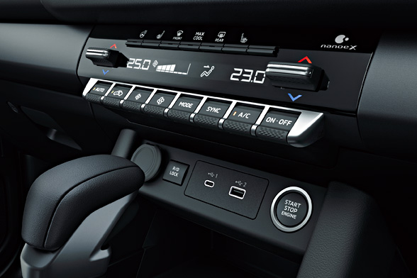 左右独立温度コントロール式フルオートエアコン