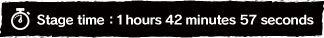 Stage time: 1 hours 42 minutes 57 seconds