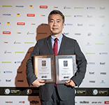 Osamu Iwaba, President and CEO of MMC Rus, at the SUV of the Year 2021 award ceremony