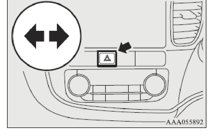 STEP1. Turn on the hazard lamps