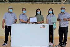 ATC Donates Alcohol Dispenser and White Board to Public Schools. [Philippines]