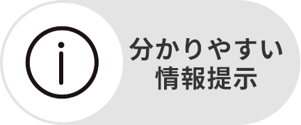 分かりやすい情報提示