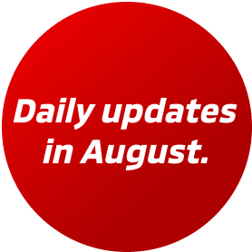 Daily updates in August.