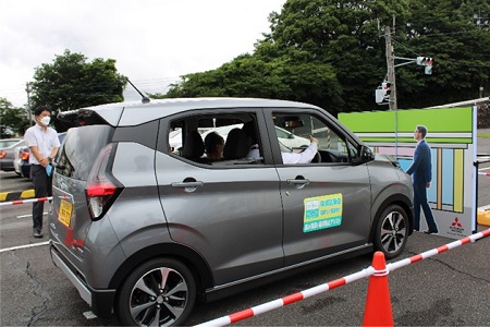 高齢者向け交通安全教室でのサポカー体験