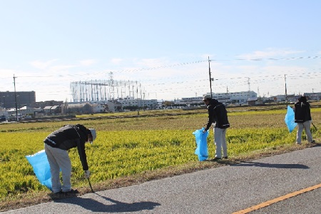 岡崎製作所近隣の清掃活動