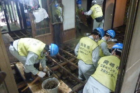 台風2号接近による大雨被害に伴い、ボランティア派遣