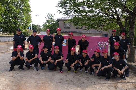 集合写真：色塗り班