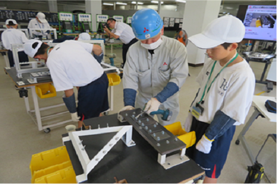 電動工具を使った現場体験