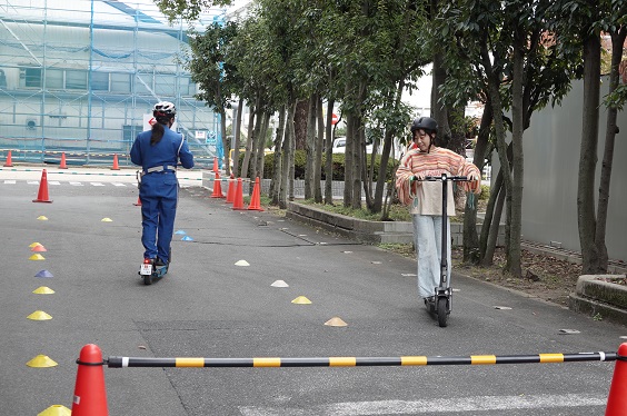 電動キックボード乗車体験