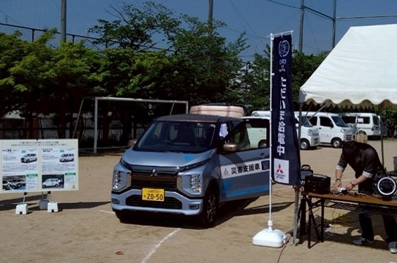 三菱自動車のブース